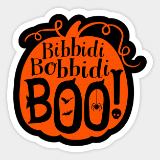 Bibbidi Bobbidi BOO (Orange) Sticker